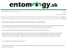 Tablet Screenshot of entomology.sk